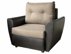 Кватро 4 (коричневый) (рогожка) / Кожзам (коричневый)