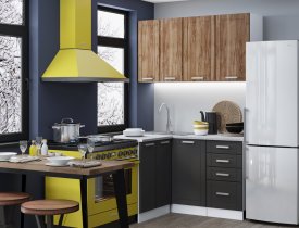 Дуб крафт табачный + низ Графит