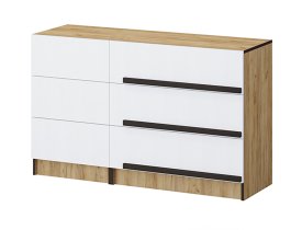 Дуб крафт золотой / Белый древесный