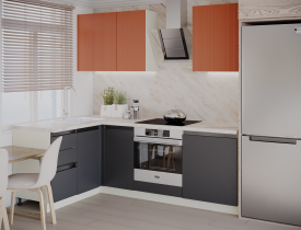 низ графит нубук + верх терракот софт