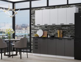 Белый (корпус) / Белый софтач (верх), Графит софтач (низ)