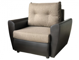 Кватро 4 (коричневый) (рогожка) / Кожзам (коричневый)