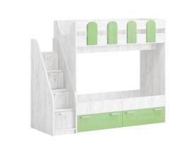 Салатовый металлик / Дуб Крафт белый