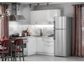 Белый глянец МДФ, фрезеровка - мыло